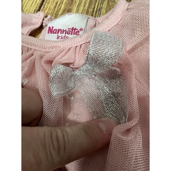 Nanette Kids Pink Blouse Girls Sz 4 Layered - Picture 4 of 7